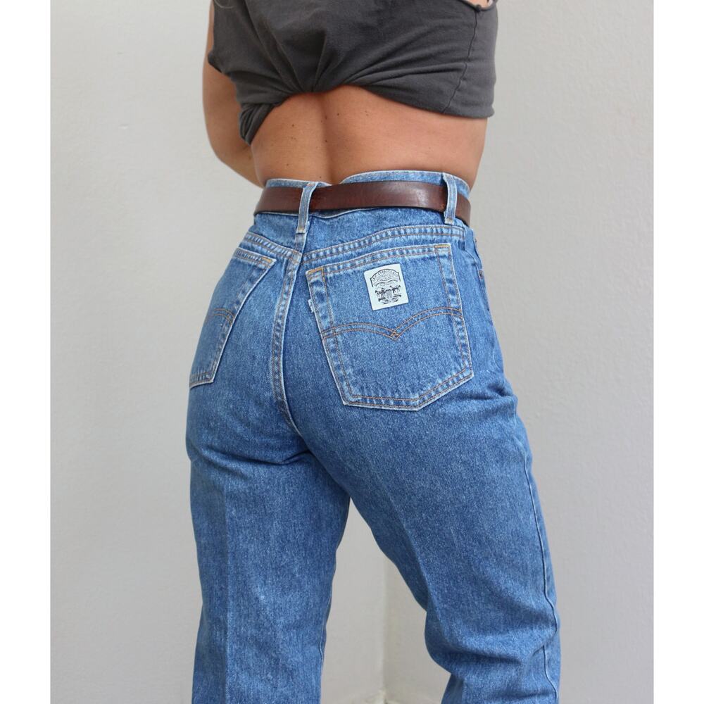 1980's Vintage Levi's USA Made Hourglass Mom Jeans ~ Women's SM MD 28" 29" Waist - Picture 6 of 10